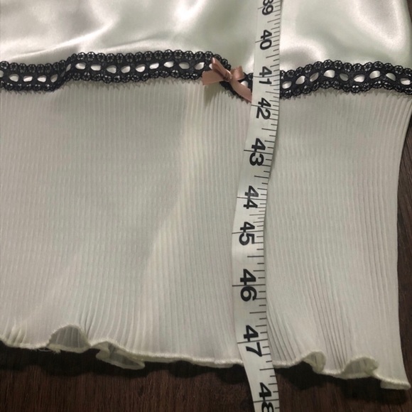 Linea Donatella Satin Long Nightgown Ruffle L - Picture 1 of 4